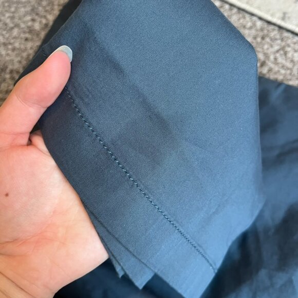 Pact Boulevard Brushed Twill Wide Leg Trouser Blue Women's Small NWT - Picture 10 of 10